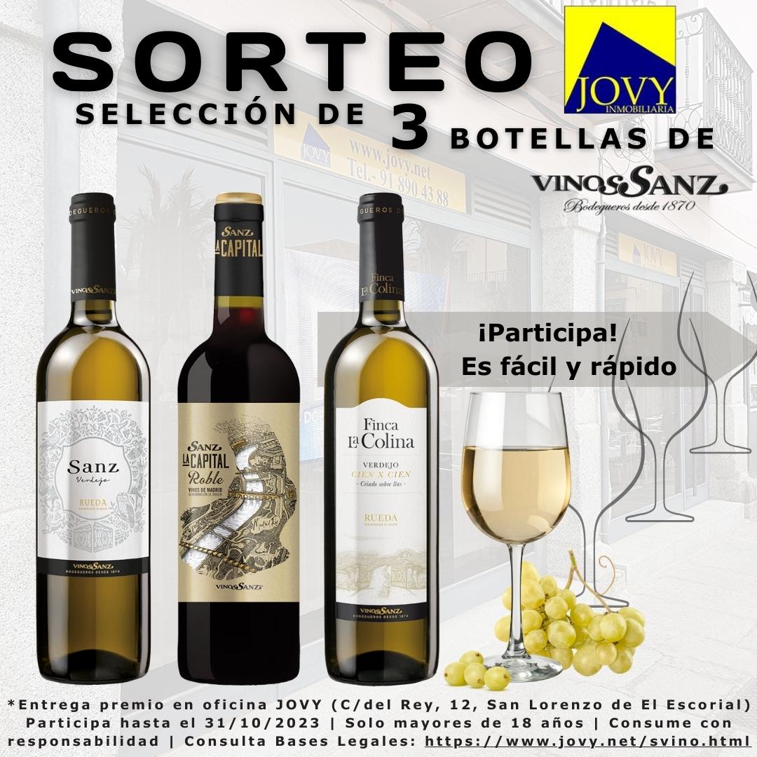 Sorteo Instagram Selecci&oacute;n de 3 Botellas de Vinos Sanz